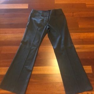 Express editor grey wide waistband flare pants